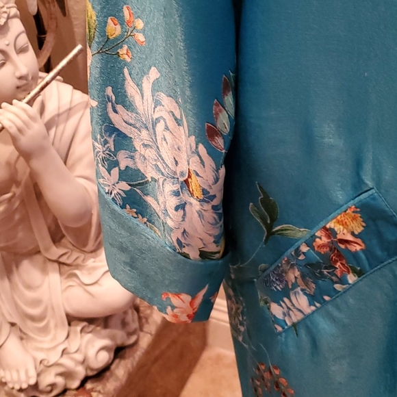 Turquoise blue caftan - Picture 4 of 6